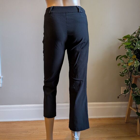 Vintage 90s Y2K Cache Low Rise Trousers Cropped Whimsigoth Corpcore Office 0 - Picture 3 of 10